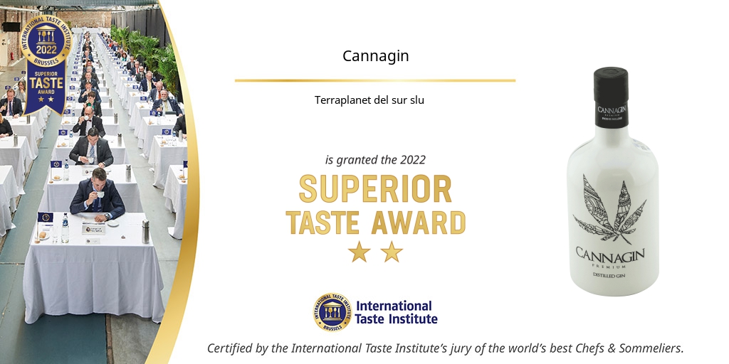 Superior Taste Award — Cannagin Premium